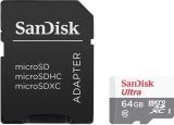   Micro SDHC 64GB Sandisk Ultra Class 10 UHS-I (SDSQUNS-064G-GN6TA)