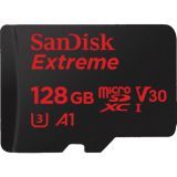   Micro SDHC 128GB Sandisk Extreme Class 10 UHS Class 3 V30 A1 (SDSQXAF-128G-GN6AA)