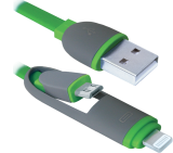  Defender USB10-03BP USB-microUSB/Lightning 1 (87489)